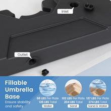 Load image into Gallery viewer, 274 LBS Cantilever Patio Umbrella Base with Handles
