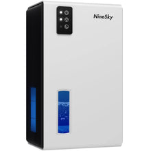 Load image into Gallery viewer, NineSky Dehumidifier for Home, 85 oz Water Tank, (800 sq.ft) Dehumidifiers for Bathroom Bedroom with Auto Shut Off,7 Colors LED Light(White)