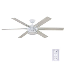 Load image into Gallery viewer, Honeywell Kaliza 56 - in Bright White Indoor Ceiling Fan with Light Remote