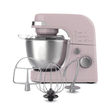 Load image into Gallery viewer, Hamilton Beach 4 Quart Stand Mixer for Kitchen, 7 Speeds, Tilt - Head, Dough Hook, Whisk &amp; Flat Beater, White