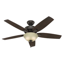 Load image into Gallery viewer, Hunter Newsome 52" Ceiling Fan with Light - Premier Bronze