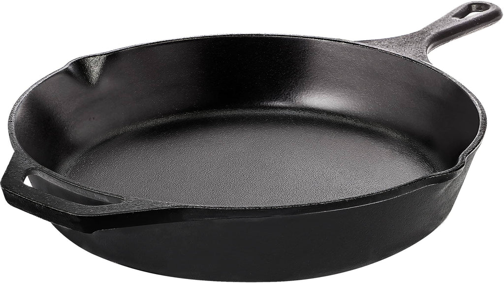 Utopia Kitchen - Saute Fry Pan - Chefs Pan, Pre - Seasoned Cast Iron Skillet - Nonstick Frying Pan 10.25 inch - Safe Grill Cookware for Indoor &
