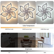 Load image into Gallery viewer, Garwarm Dimmable Ceiling Fan with Light and Remote Control, 27" Small Flush Mounted Ceiling Fan