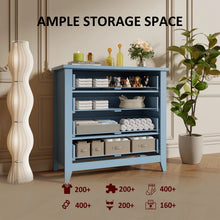 Load image into Gallery viewer, 6 Drawer Dresser, Light Blue Elegant Chest of Drawers, Large Cabinet with Storage, Rustic Wood Chest of Drawers for Bedroom, Living Room, Hallway