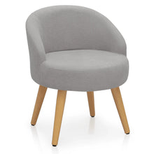 Load image into Gallery viewer, Monibloom Velvet Accent Chair, Modern Upholstered Single Sofa Side Chair, Comfy Barrel Club Living Room Armchair with Golden Metal Legs