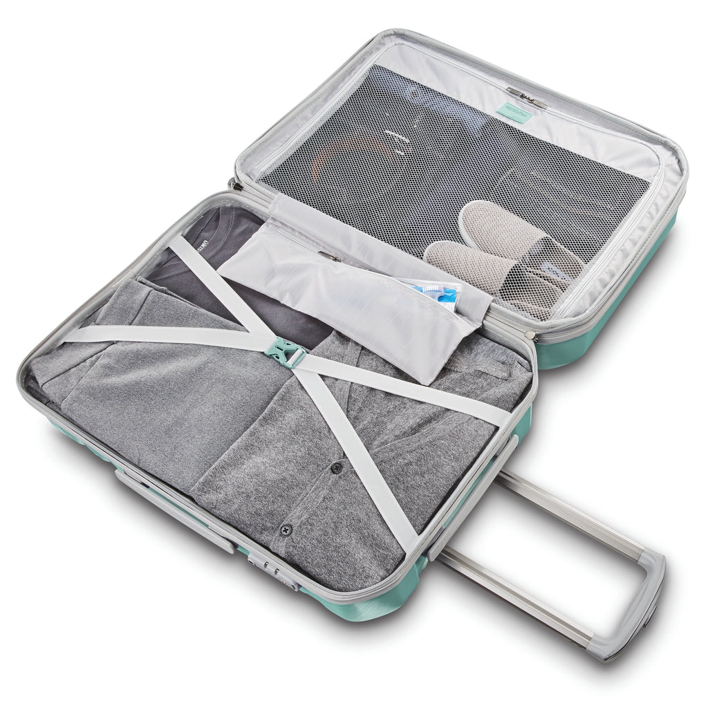 American Tourister Pirouette NXT Hardside Large Checked Luggage with Spinner Wheels - Ultramarine