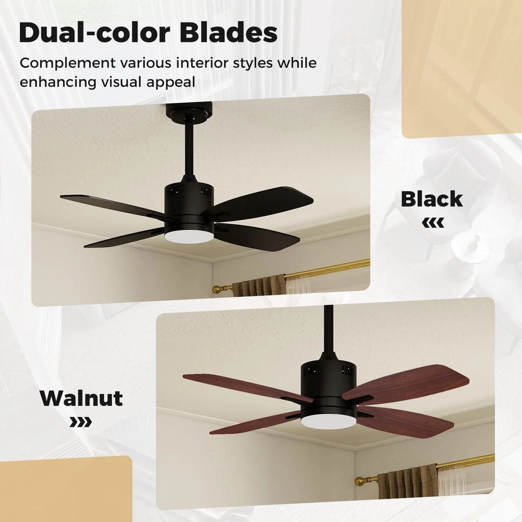 Tangkula 42” Ceiling Fan with Light and Remote
