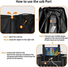 Load image into Gallery viewer, 20 in Carry on Luggage with Cup Holder &amp; USB Port, Airline Approved TSA - Locked Luggage, Lightweight PC Material Travel Suitcase