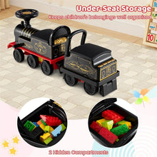 Load image into Gallery viewer, 6V 2 - Seater Ride On Train with Detachable Carriage, Under - Seat Storage, Whistle &amp; Flashing LED Lights, Trackless Electric Ride On Toy for Kids