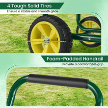 Load image into Gallery viewer, Heavy Duty Metal Garden Hose Reel Cart Holds 300FT of 5/8" Hose with 4 Wheels &amp; Storage Basket, Portable Water Hose Organizer for Yard Lawn