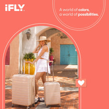Load image into Gallery viewer, Ifly Hardside Fibertech Luggage 28" Checked Luggage, Champagne