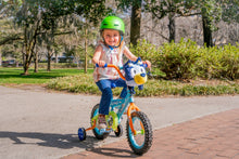 Load image into Gallery viewer, Bluey 12 - Inch Kids BMX Bike with Training Wheels, Plush Bag, Steel Frame, Coaster Brake, Ages 3 - 5