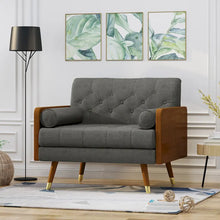 Load image into Gallery viewer, Frankie Mid - Century Modern Club Chair by Christopher Knight Home