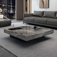 Load image into Gallery viewer, JASIWAY Elegant Sintered Stone Square Coffee Table