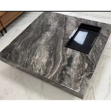 Load image into Gallery viewer, JASIWAY Elegant Sintered Stone Square Coffee Table