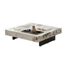 Load image into Gallery viewer, JASIWAY Elegant Sintered Stone Square Coffee Table