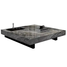 Load image into Gallery viewer, JASIWAY Elegant Sintered Stone Square Coffee Table