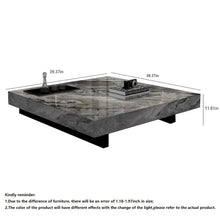Load image into Gallery viewer, JASIWAY Elegant Sintered Stone Square Coffee Table