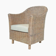 Load image into Gallery viewer, Furniture of America Lali Rustic Kubu Rattan Wicker Lounge Chair