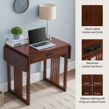 Load image into Gallery viewer, Leick Home Mission Style Writing and Computer Desk