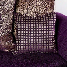 Load image into Gallery viewer, Grendel Classic Purple Chenille Loveseat with Rolled Arms by Furniture of America