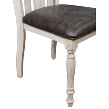 Load image into Gallery viewer, Roundhill Furniture 5-Piece Dining Set: Round Weathered Oak Table with 4 Chairs