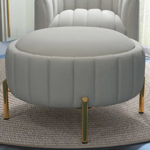 Load image into Gallery viewer, SEYNAR Modern Velvet Tufted Swivel Club Chair and Ottoman Set