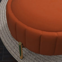 Load image into Gallery viewer, SEYNAR Modern Velvet Tufted Swivel Club Chair and Ottoman Set