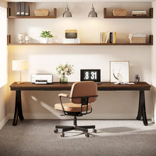 Load image into Gallery viewer, 78.74 - Inch Extra Long Double Computer Desk with Stylish Metal Legs for Home Office