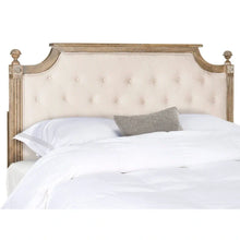 Load image into Gallery viewer, SAFAVIEH Desiderata Rustic Wood Upholstered Headboard
