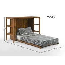 Load image into Gallery viewer, Siesta Murphy Bed Desk with Gel Memory Foam Mattress