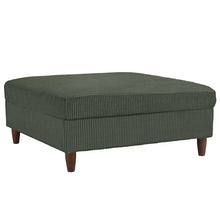 Load image into Gallery viewer, 5-Piece Corduroy Modular Sectional Sofa with Ottoman