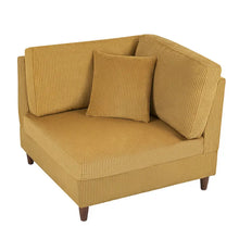 Load image into Gallery viewer, 5-Piece Corduroy Modular Sectional Sofa with Ottoman