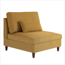 Load image into Gallery viewer, 5-Piece Corduroy Modular Sectional Sofa with Ottoman