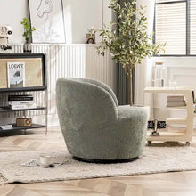 Load image into Gallery viewer, Modern Swivel Barrel Chair with 360 - Degree Rotation - Single Fabric Accent Chair