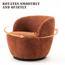Load image into Gallery viewer, Modern Swivel Barrel Chair with 360 - Degree Rotation - Single Fabric Accent Chair