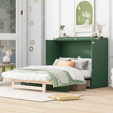 Load image into Gallery viewer, Nestfair Full - Size Murphy Bed with Spacious Drawers