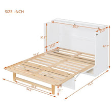 Load image into Gallery viewer, Nestfair Full - Size Murphy Bed with Spacious Drawers