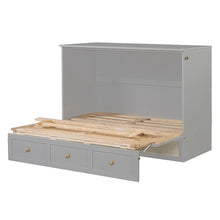 Load image into Gallery viewer, Nestfair Full - Size Murphy Bed with Spacious Drawers