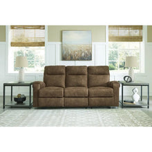 Load image into Gallery viewer, Signature Design by Ashley Edenwold Brown Reclining Sofa - Dimensions: 86" W x 40" D x 40" H