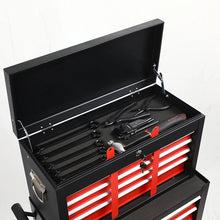 Load image into Gallery viewer, 8 Drawer Large Capacity Rolling Toolbox, Detachable Cabinet Storage Tool Chest with Wheels, Tool Storage Cabinet with Lock for Workshop Garage