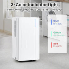 Load image into Gallery viewer, 32 Pint Dehumidifier with 3.3FT Drain Hose, 24H Timer &amp; 3 - Color Indicator, 2000 Sq.Ft Portable Dehumidifier for Basement, Bedroom, Bathroom
