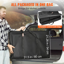 Load image into Gallery viewer, Camping Kitchen Table Folding Portable Cook Station Tables Shelves &amp;A Sink