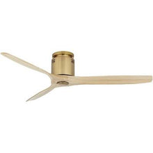 Load image into Gallery viewer, Casa Vieja 52" Windspun Soft Brass DC Hugger Ceiling Fan with Remote