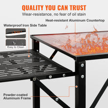 Load image into Gallery viewer, Camping Kitchen Table Folding Portable Cook Station Tables Shelves &amp;A Sink