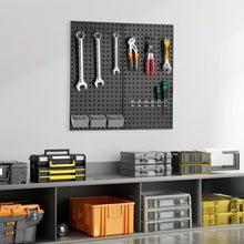 Load image into Gallery viewer, Carbon steel/Polypropylene Socket storage 2 x Metal Pegboard Panels 8 x Yellow Expansion Plugs 8 x M5x 50 Self - tapping Screws