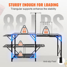 Load image into Gallery viewer, Camping Kitchen Table Folding Portable Cook Station Tables Shelves &amp;A Sink