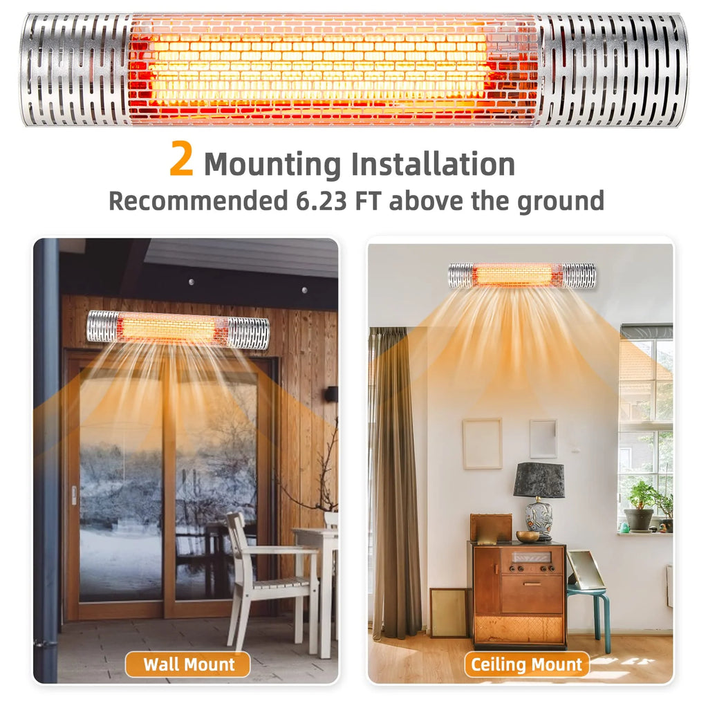 Tangkula 1500W Wall - Mounted Patio Heater, Kitchen Appliance