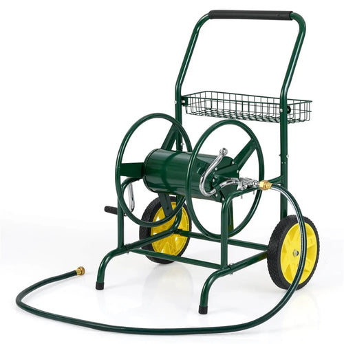Garden Hose Reel Cart Holds 230FT of 5/8