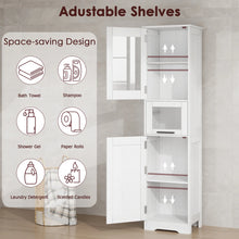 Load image into Gallery viewer, Bathroom Cabinet, Tall Storage Cabinet with Doors and Adjustable Shelf, Freestanding Floor Pantry Cabinet